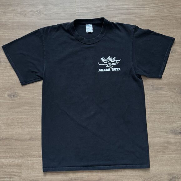 Rolling Loud Miami 2021 Production Crew Employee T-Shirt Black Size M Rare - Picture 10 of 10